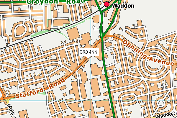 CR0 4NN map - OS VectorMap District (Ordnance Survey)