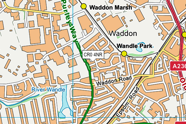 CR0 4NR map - OS VectorMap District (Ordnance Survey)