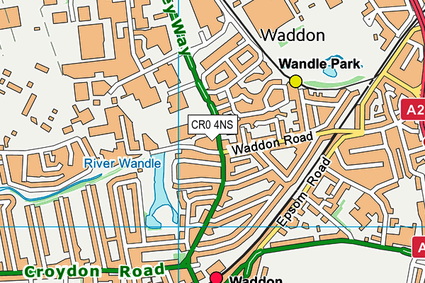 CR0 4NS map - OS VectorMap District (Ordnance Survey)