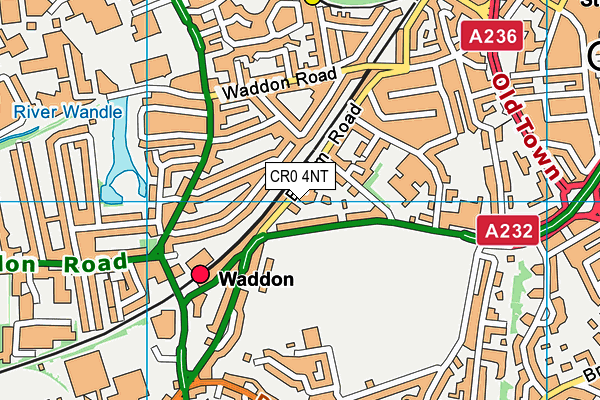 CR0 4NT map - OS VectorMap District (Ordnance Survey)