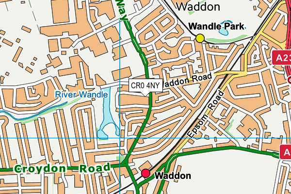 CR0 4NY map - OS VectorMap District (Ordnance Survey)