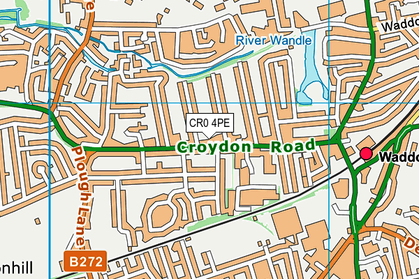 CR0 4PE map - OS VectorMap District (Ordnance Survey)