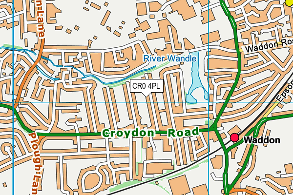 CR0 4PL map - OS VectorMap District (Ordnance Survey)