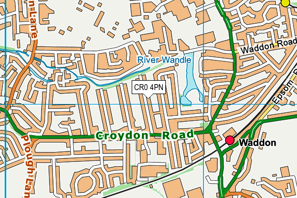 CR0 4PN map - OS VectorMap District (Ordnance Survey)