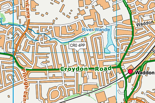 CR0 4PP map - OS VectorMap District (Ordnance Survey)