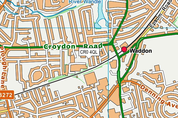 CR0 4QL map - OS VectorMap District (Ordnance Survey)