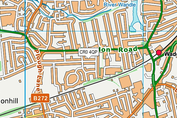 CR0 4QP map - OS VectorMap District (Ordnance Survey)