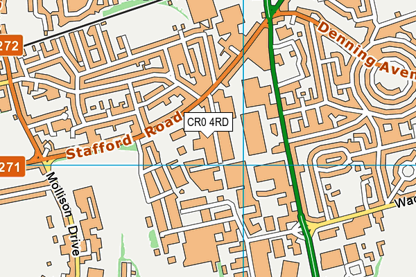 CR0 4RD map - OS VectorMap District (Ordnance Survey)