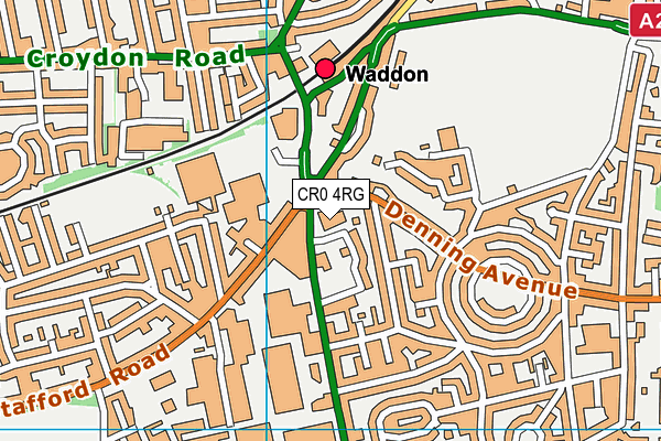 CR0 4RG map - OS VectorMap District (Ordnance Survey)