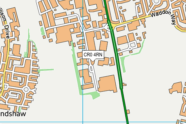 CR0 4RN map - OS VectorMap District (Ordnance Survey)