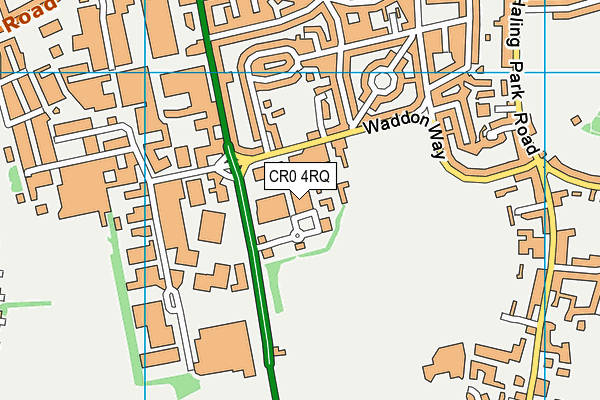 CR0 4RQ map - OS VectorMap District (Ordnance Survey)