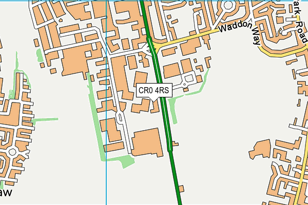 CR0 4RS map - OS VectorMap District (Ordnance Survey)