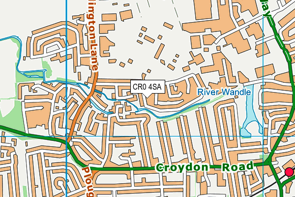 CR0 4SA map - OS VectorMap District (Ordnance Survey)