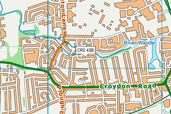 CR0 4SB map - OS VectorMap District (Ordnance Survey)