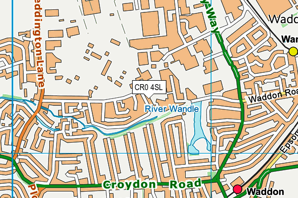 CR0 4SL map - OS VectorMap District (Ordnance Survey)