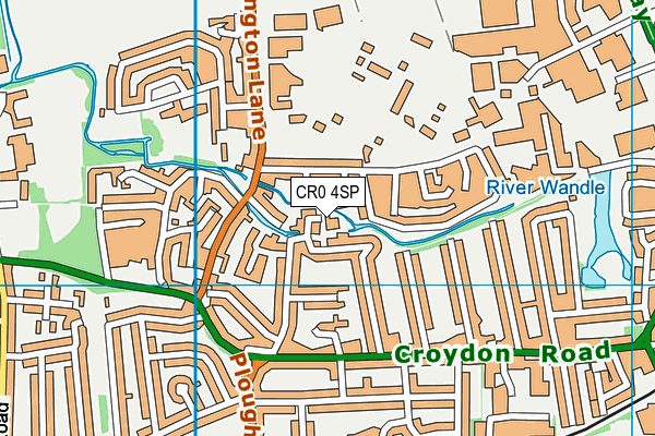 CR0 4SP map - OS VectorMap District (Ordnance Survey)