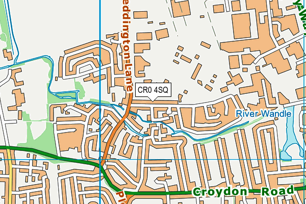 CR0 4SQ map - OS VectorMap District (Ordnance Survey)