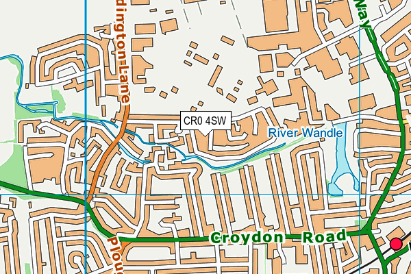 CR0 4SW map - OS VectorMap District (Ordnance Survey)