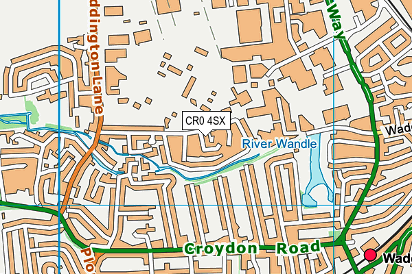 CR0 4SX map - OS VectorMap District (Ordnance Survey)