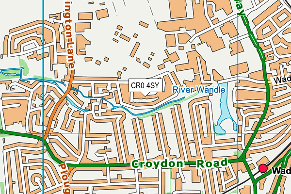 CR0 4SY map - OS VectorMap District (Ordnance Survey)