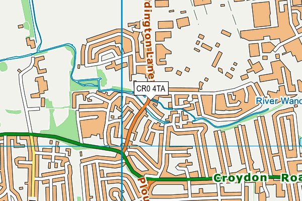 CR0 4TA map - OS VectorMap District (Ordnance Survey)