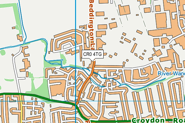 CR0 4TG map - OS VectorMap District (Ordnance Survey)