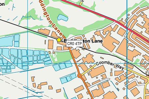 CR0 4TP map - OS VectorMap District (Ordnance Survey)