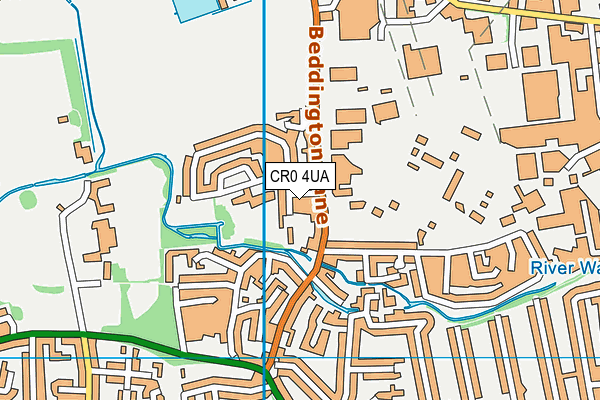 CR0 4UA map - OS VectorMap District (Ordnance Survey)