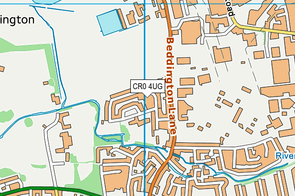 CR0 4UG map - OS VectorMap District (Ordnance Survey)