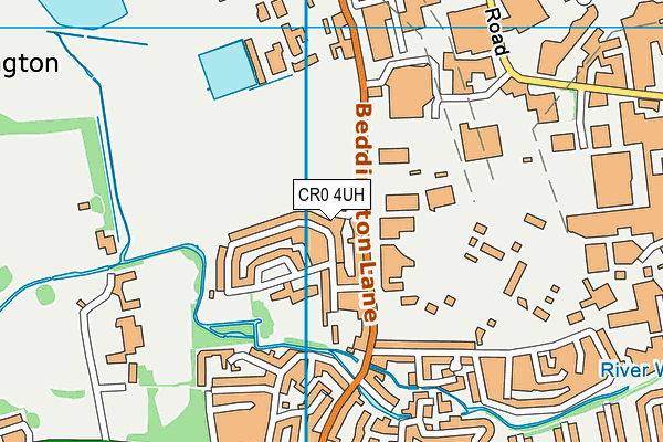 CR0 4UH map - OS VectorMap District (Ordnance Survey)