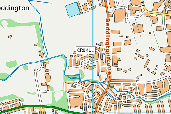 Beddington Park Academy map (CR0 4UL) - OS VectorMap District (Ordnance Survey)