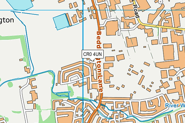 CR0 4UN map - OS VectorMap District (Ordnance Survey)