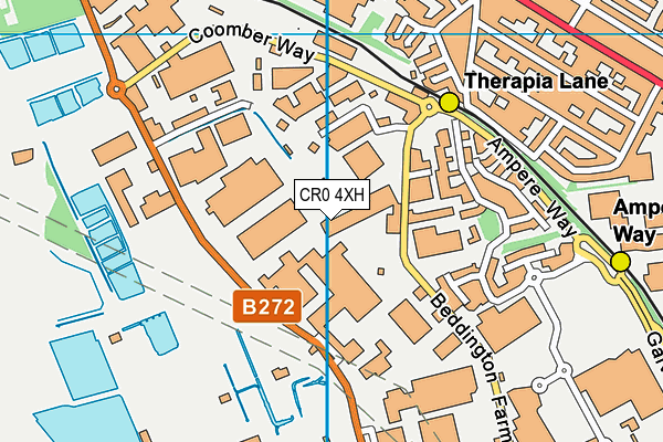 CR0 4XH map - OS VectorMap District (Ordnance Survey)