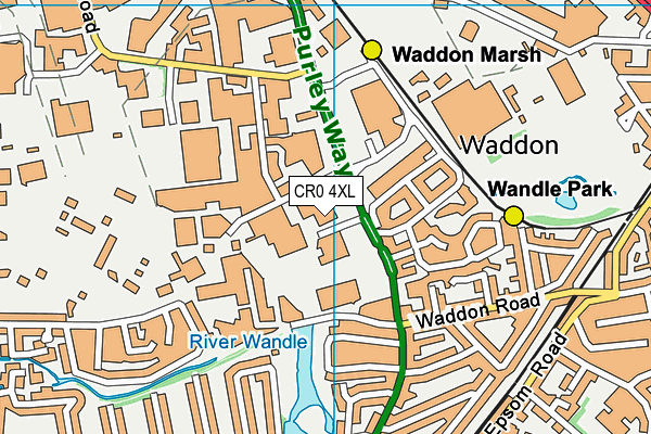 CR0 4XL map - OS VectorMap District (Ordnance Survey)