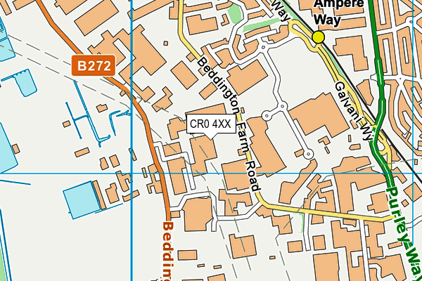 CR0 4XX map - OS VectorMap District (Ordnance Survey)