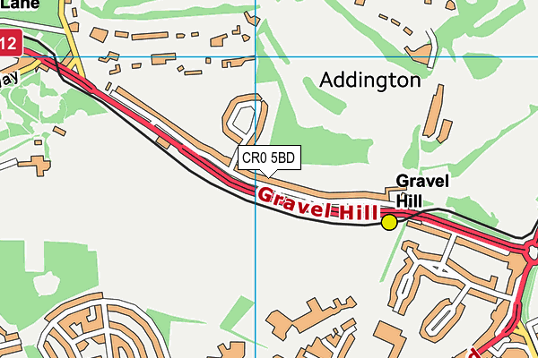 CR0 5BD map - OS VectorMap District (Ordnance Survey)
