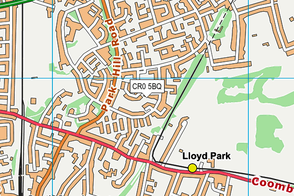 CR0 5BQ map - OS VectorMap District (Ordnance Survey)