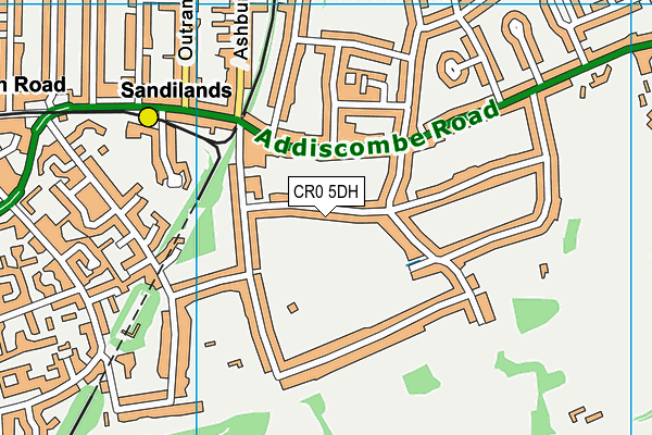 CR0 5DH map - OS VectorMap District (Ordnance Survey)