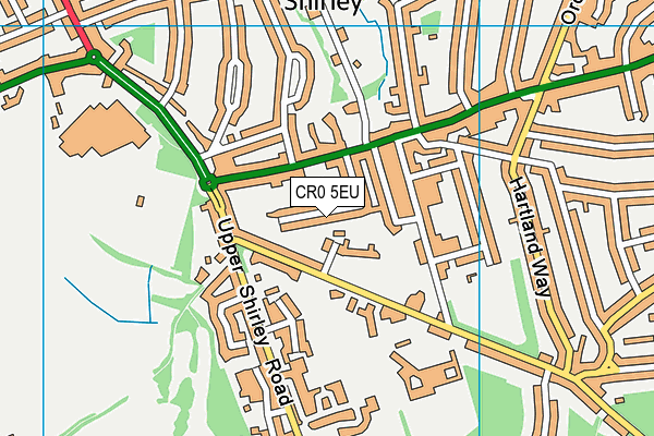 CR0 5EU map - OS VectorMap District (Ordnance Survey)