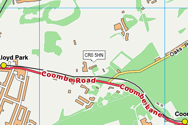 CR0 5HN map - OS VectorMap District (Ordnance Survey)