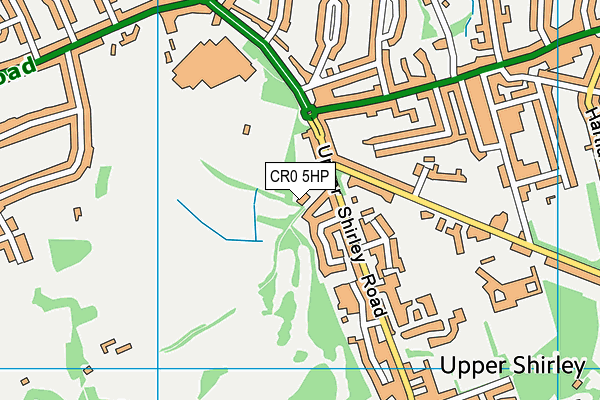 CR0 5HP map - OS VectorMap District (Ordnance Survey)
