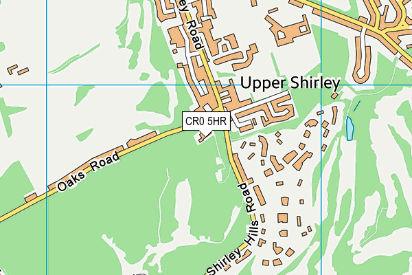 CR0 5HR map - OS VectorMap District (Ordnance Survey)