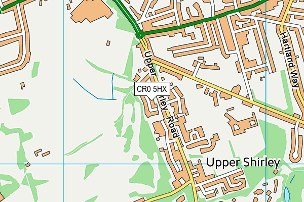 CR0 5HX map - OS VectorMap District (Ordnance Survey)