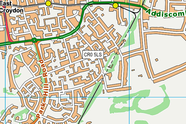 CR0 5LS map - OS VectorMap District (Ordnance Survey)