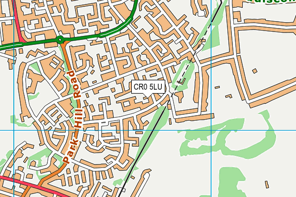 CR0 5LU map - OS VectorMap District (Ordnance Survey)