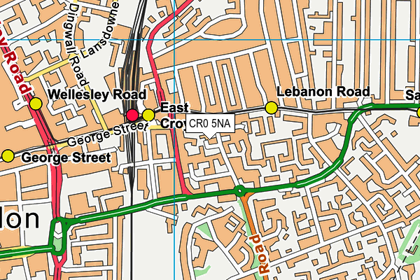 CR0 5NA map - OS VectorMap District (Ordnance Survey)