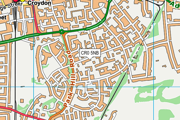 CR0 5NB map - OS VectorMap District (Ordnance Survey)