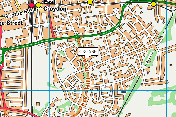 CR0 5NF map - OS VectorMap District (Ordnance Survey)