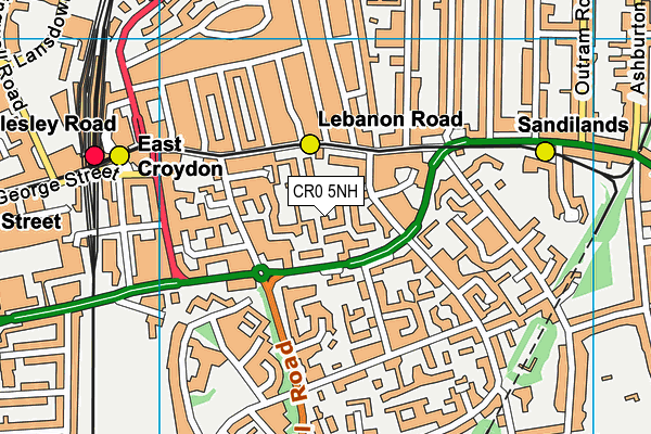 CR0 5NH map - OS VectorMap District (Ordnance Survey)