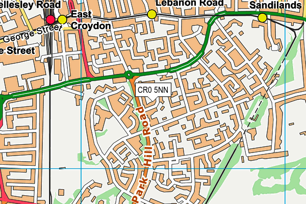 CR0 5NN map - OS VectorMap District (Ordnance Survey)